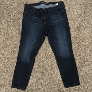 Old Navy mid-rise Rockstar Jeans size 18 dark wash